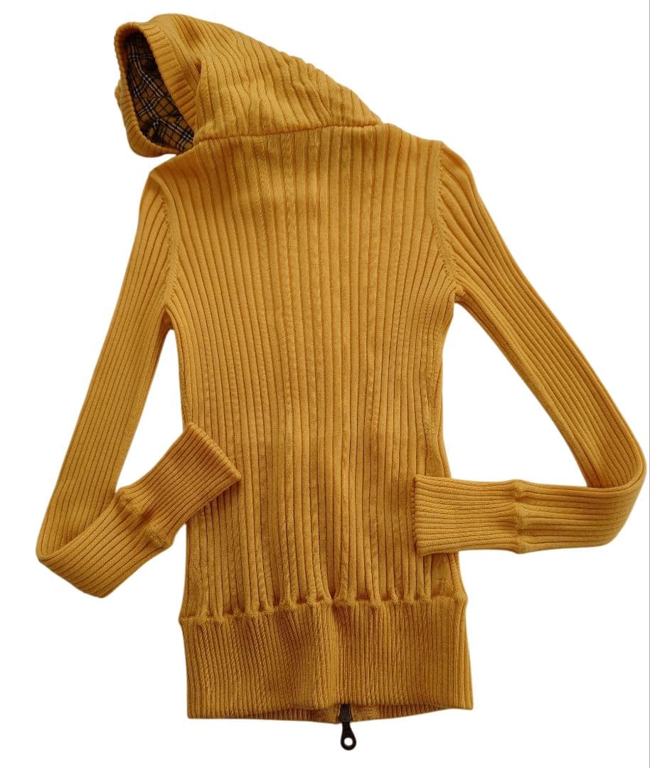 ★美品★ BURBERRY BLUE LABEL フードニット カーディガン M