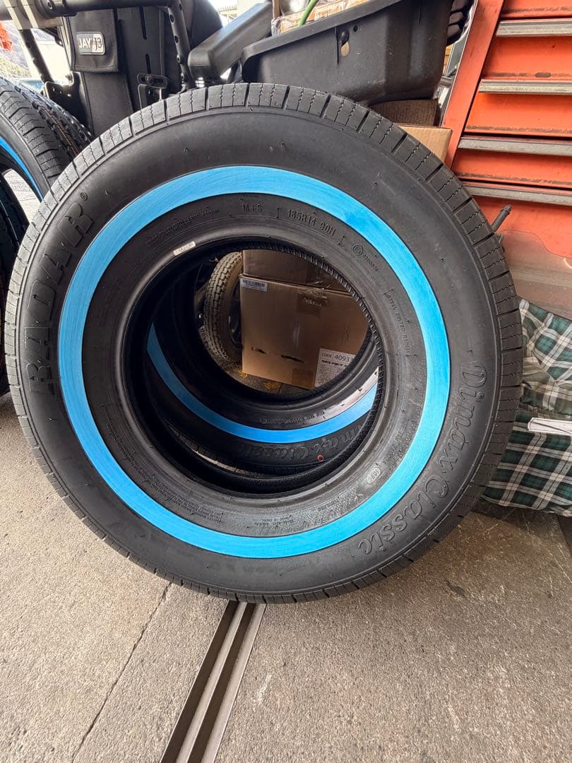 RADAR Dimax Classic 185R14 ホワイトリボン　４本セット