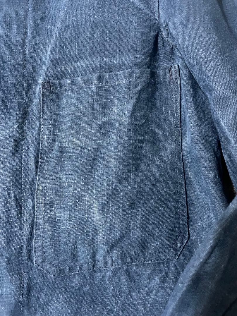 ジャケット・アウター 1920s french indigo linen work jacket