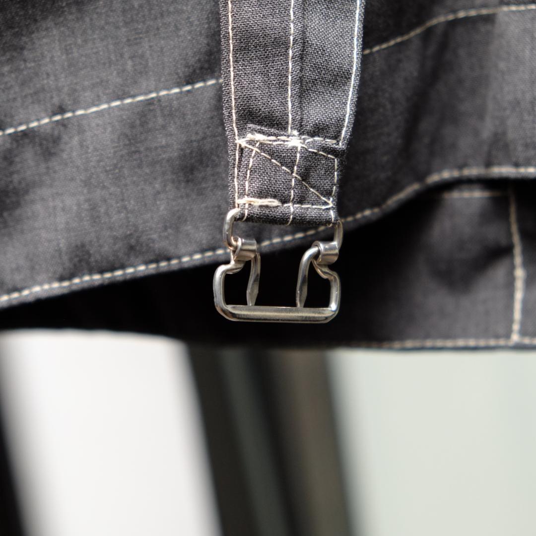 【極美品/USA製】ポストオーバーオールズ×ネペンテス 針刺しシンチ S