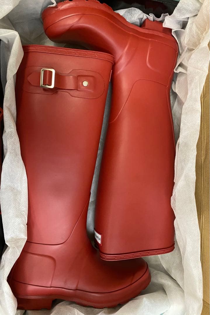 ハンターHUNTERレインブーツORIGINAL TALL W23499 RED