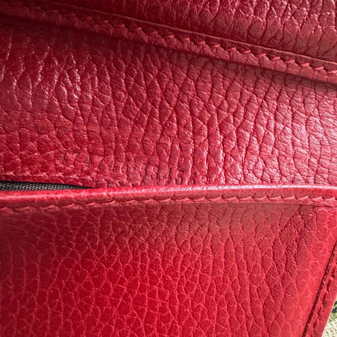 【美品】 343 GUCCI グッチ マーモント 3つ折り 財布