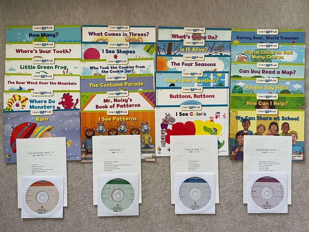 CTP英語絵本 Level 1 (全48冊1-1, 1-2) CD+日本語解説書
