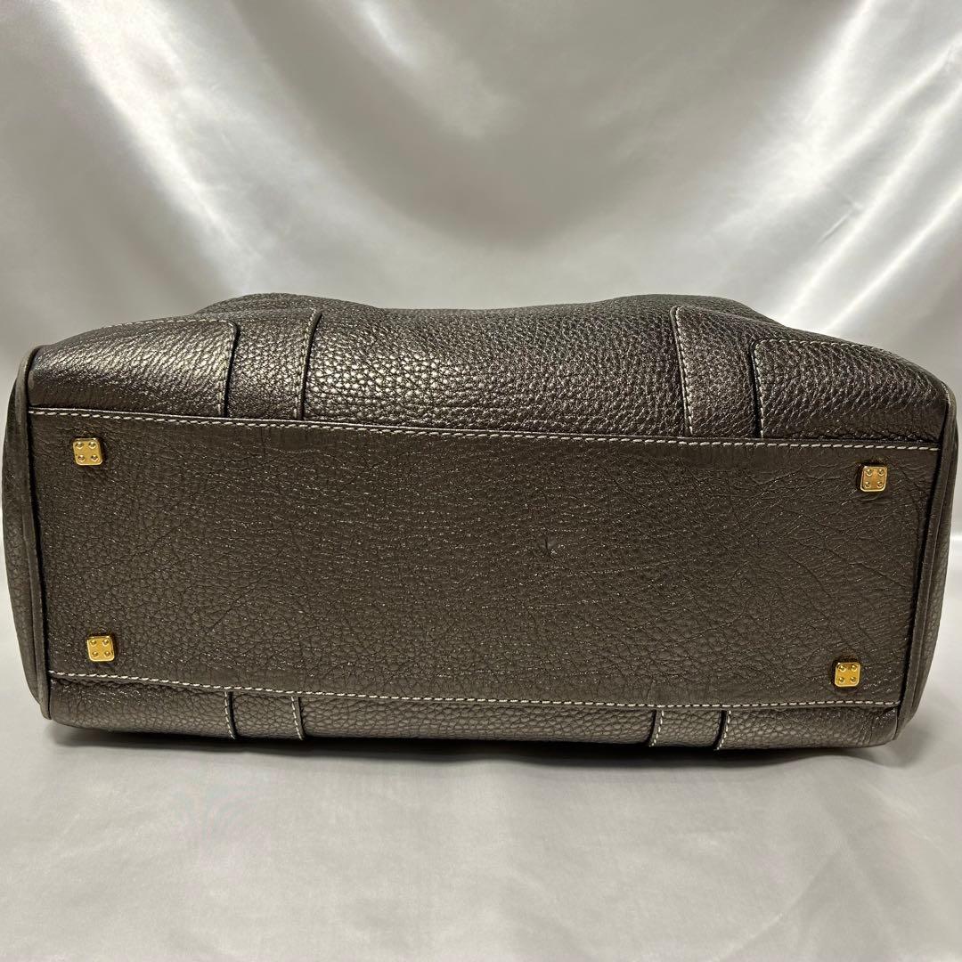 【LOEWE】ロエベ アマソナ 36 ブロンズ 刺繍ロゴ アナグラム