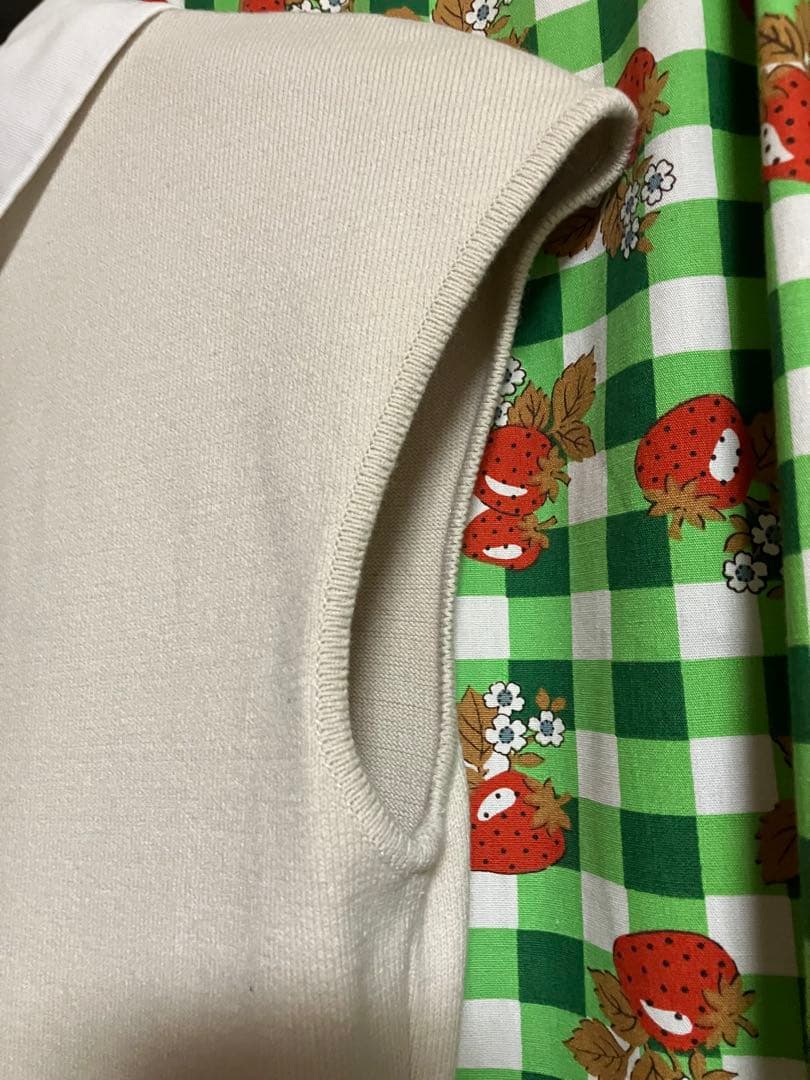 極美品✨フォクシー 白襟ニットドレス フレンチノーブルワンピース アイボリー