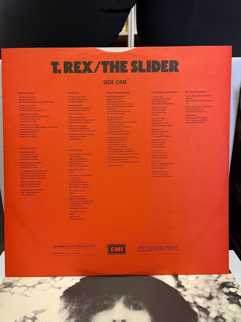 T.Rex The Slider UKオリジナル盤