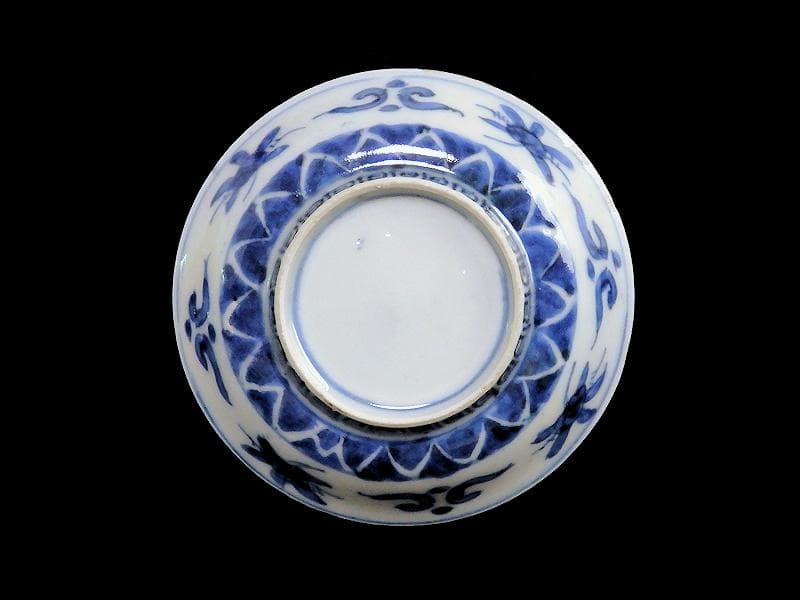 古伊万里　金襴手　団龍紋に花の図　豆皿　AS-CIy