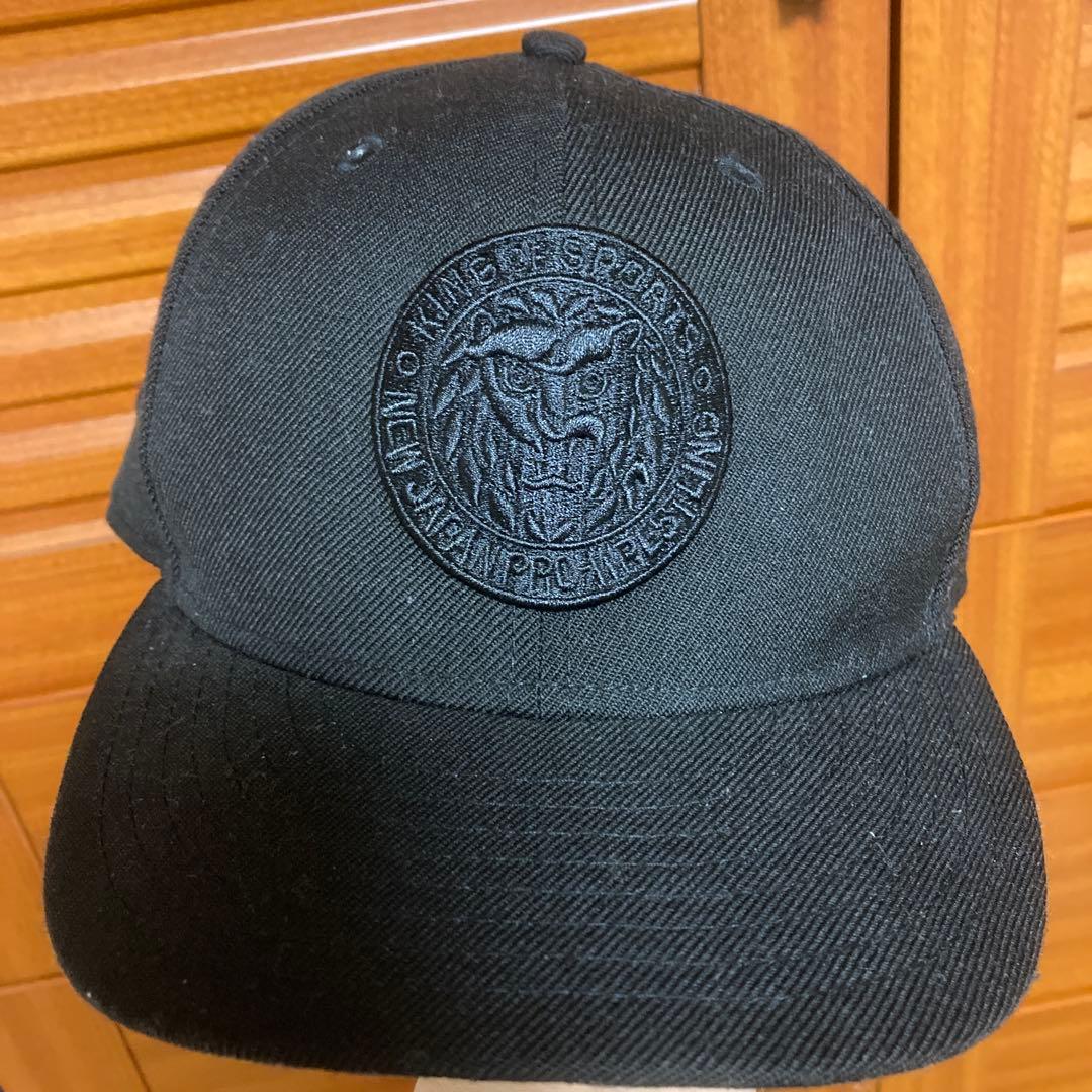新日本プロレスNJPW黒9FIFTYサイズ調整可能ライオンキャップnew era