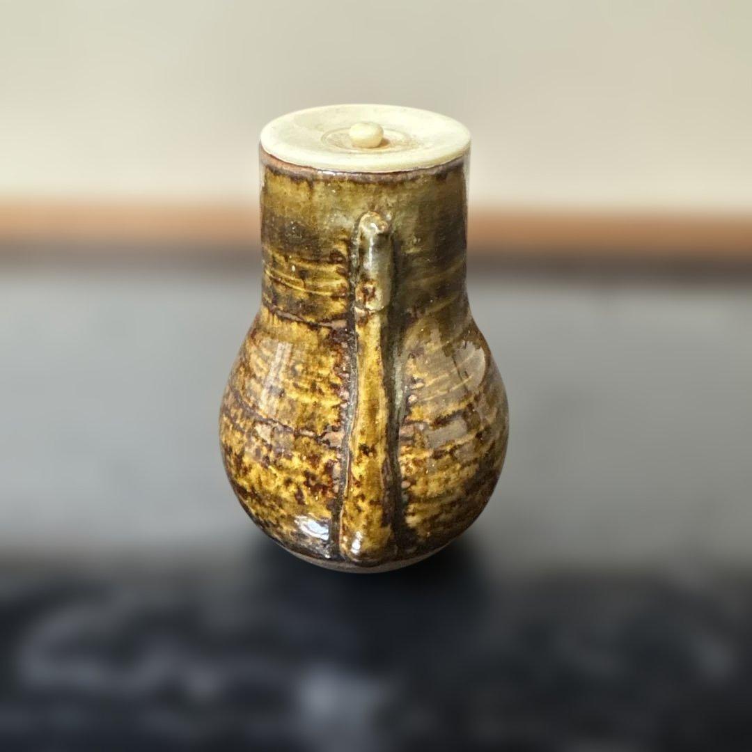 【茶道具】水滴茶入？（紙箱）仕覆2枚付