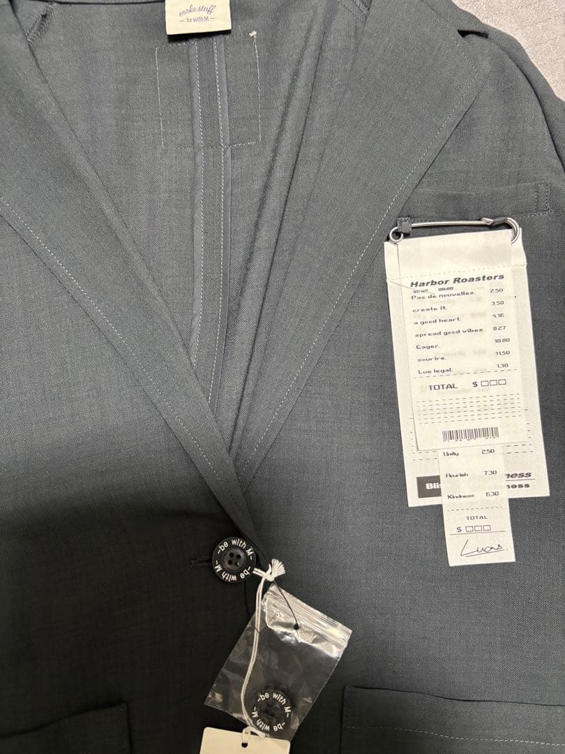 ニコアンド［be with M］ Misayo キレ見えジャケットチャコール新品