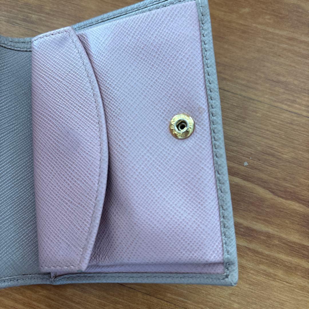 N*a様 PRADA サフィアーノレザー 二つ折り財布