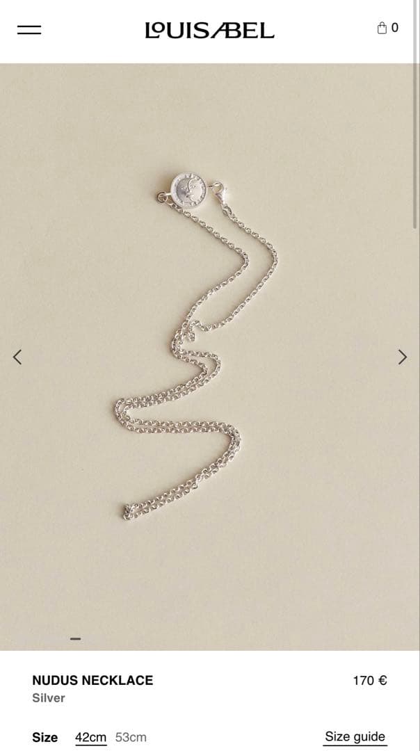 アクセサリー louis abel NUDUS NECKLACE