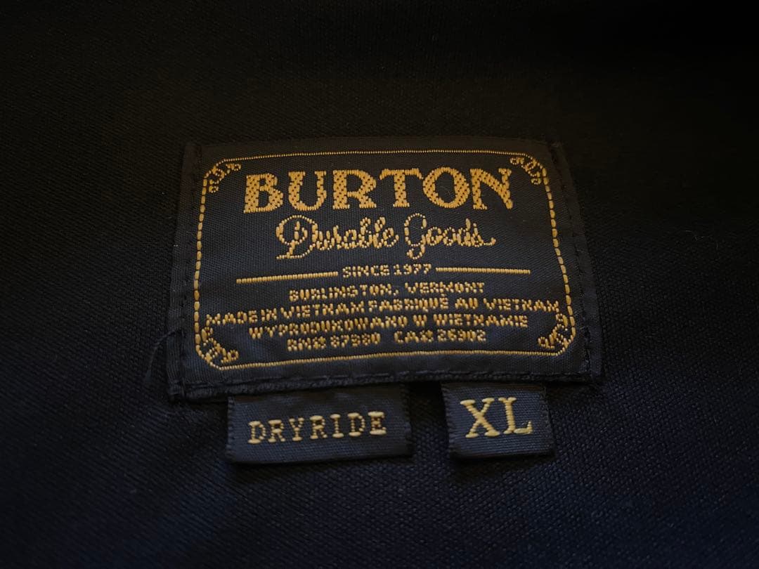 ほぼ新品♪BURTONバートン正規品撥水パーカー貴重なゆったりサイズスノーボード