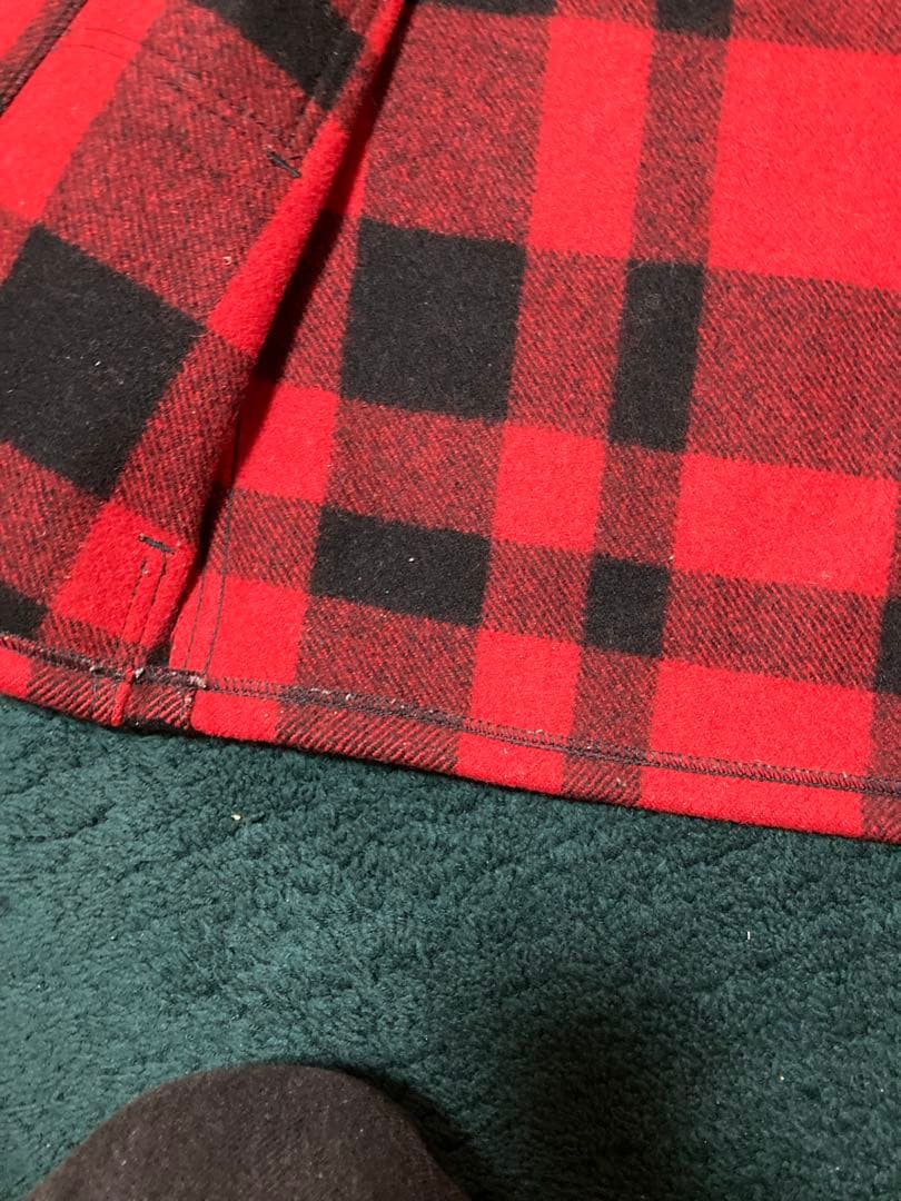 FILSON 赤黒チェック ベスト　フィルソン　マッキーノ　XSサイズ