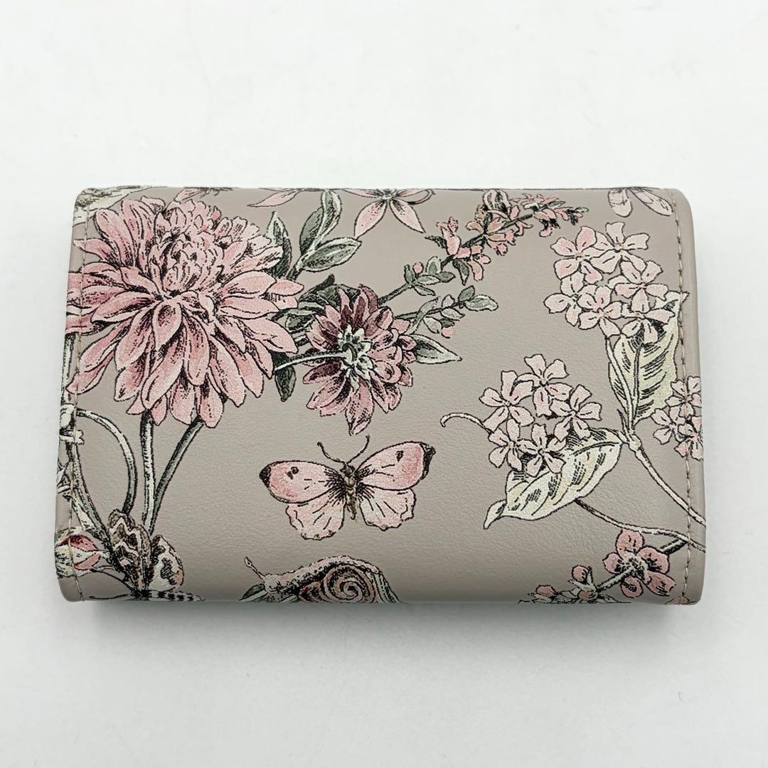 Dior カロ ミディアムウォレット 二つ折り財布 花柄 総柄 CDロゴ レア