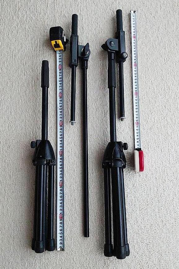 K&M マイクスタンド 21060B 加工品 2本セット B【50％引】