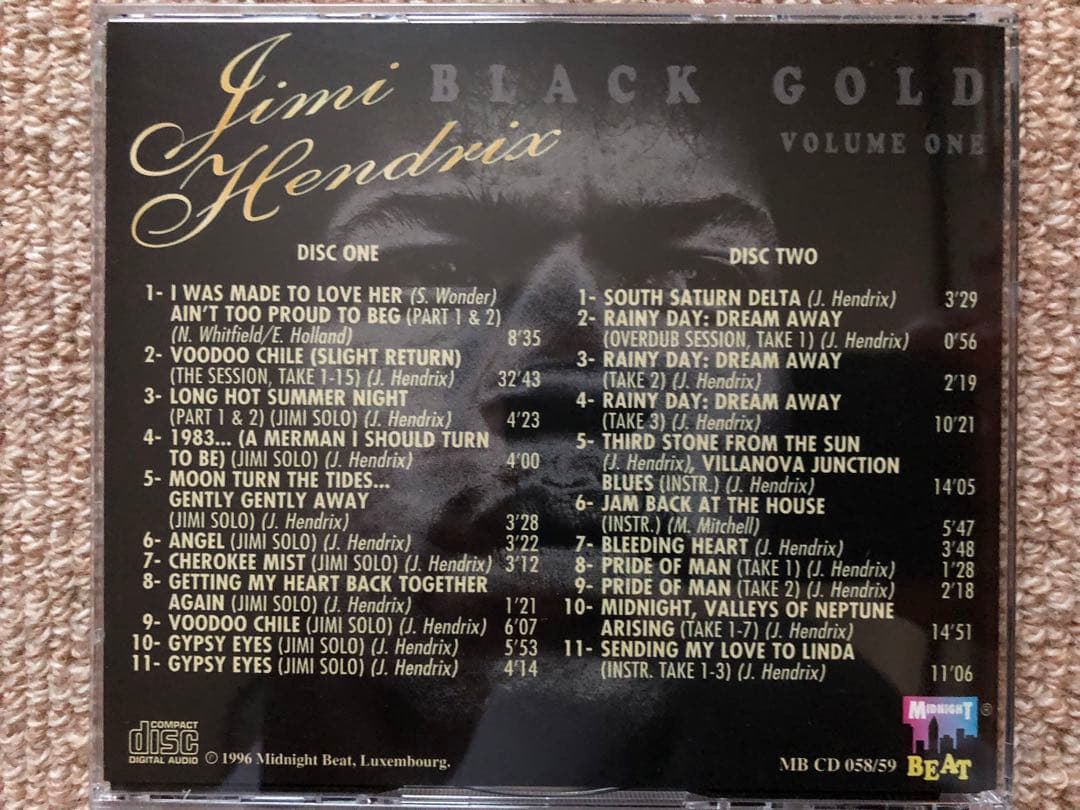 洋楽 JIMI HENDRIX BLACK GOLD