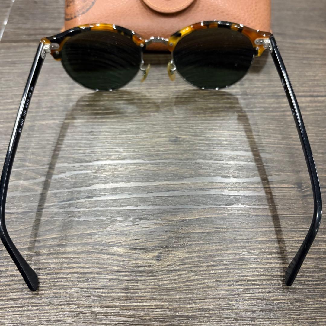 Ray-Ban RB4246 サングラス クラブラウンド ブラック×べっ甲