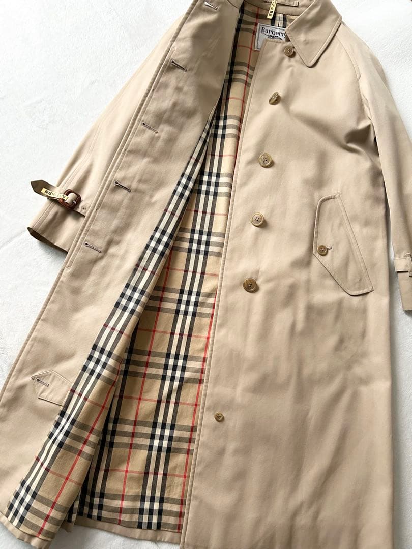 Burberry's バーバリー 一枚袖 ステンカラーコート 腰ベルト無し