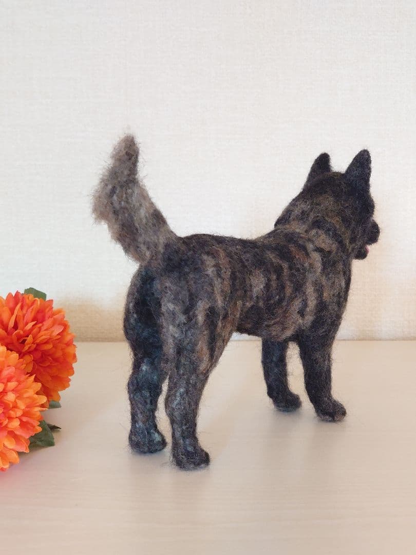 甲斐犬　羊毛フェルト