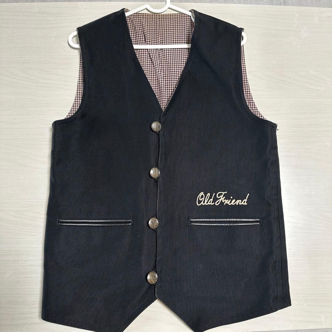 volobkt ギャングスタービル　ベスト　刺繍　ブラック　黒　M