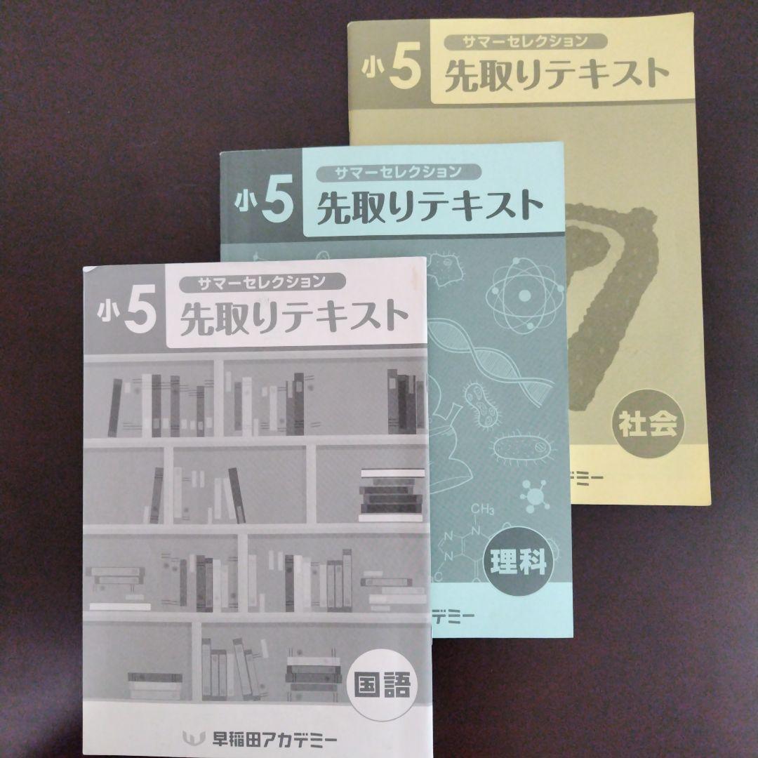 小５ 夏期講習会セット 早稲田アカデミー