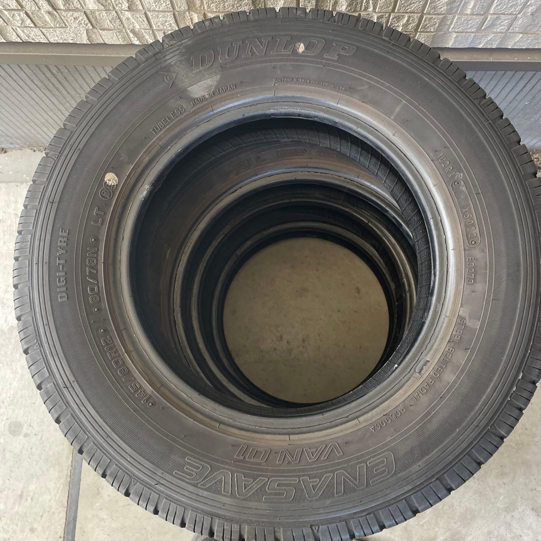 ダンロップ　エナセーブ145/80R12 LT 22年製　4本　送料込み
