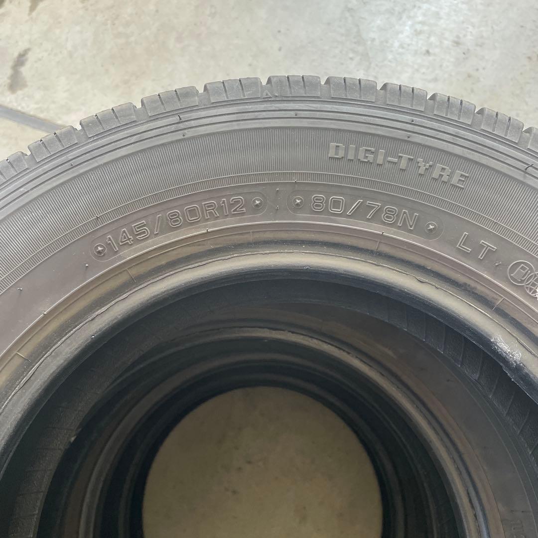 ダンロップ　エナセーブ145/80R12 LT 22年製　4本　送料込み