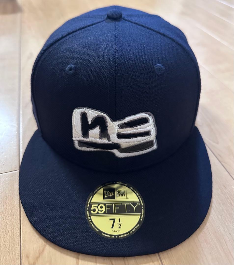 ほぼ未使用★ 落合翔平 x ニューエラ ロゴ 59FIFTY ミッドナイトブルー