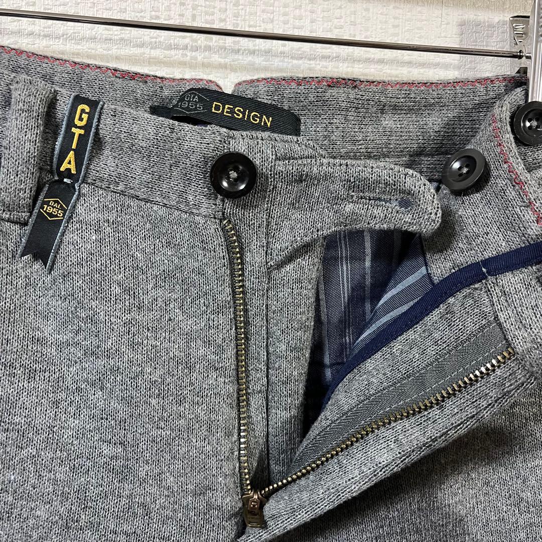 ジーティーアー　G.T.A DESIGN　ウールジャージーリブパンツ　サイズ44