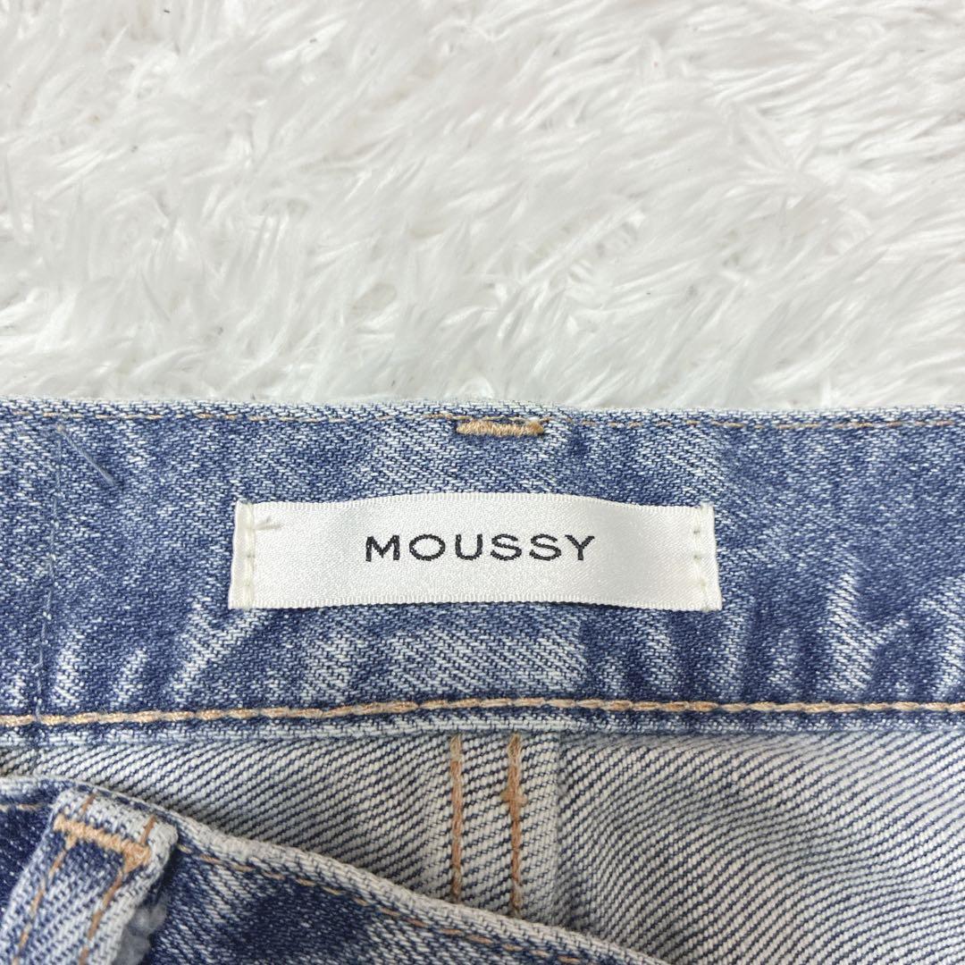 【美品】MOUSSY MVS FLARE フレアデニム 24インチ ブルー 赤耳