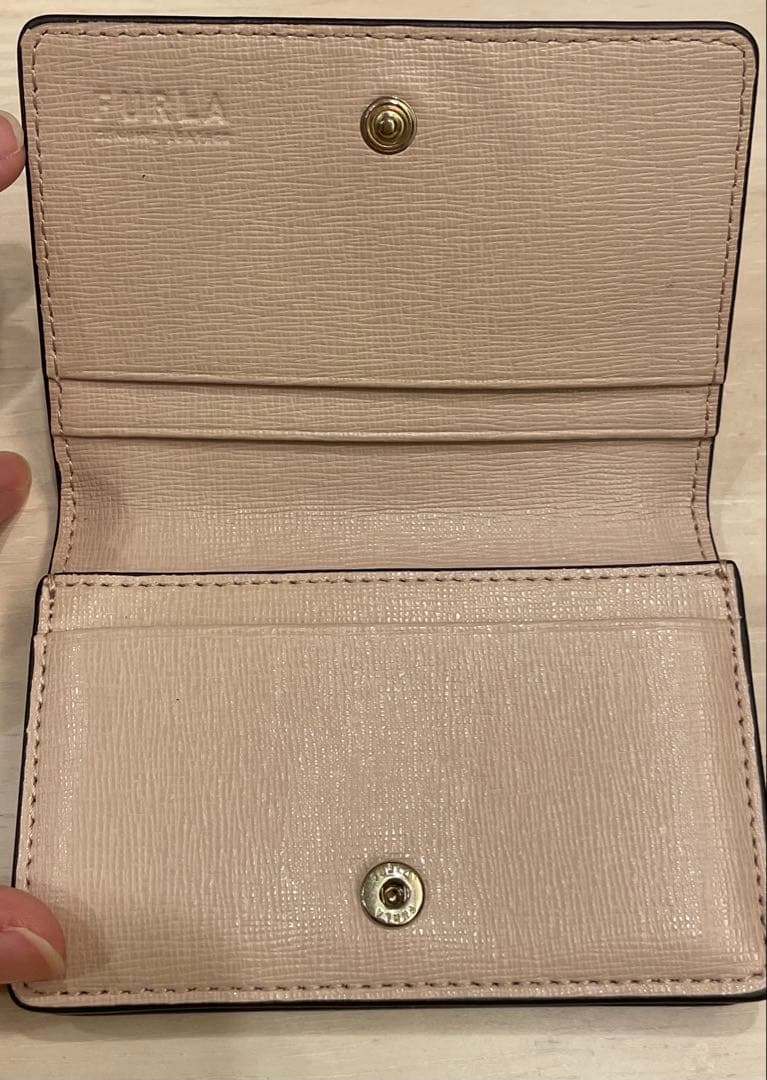 FURLA ブラウンレザー 名刺入れ