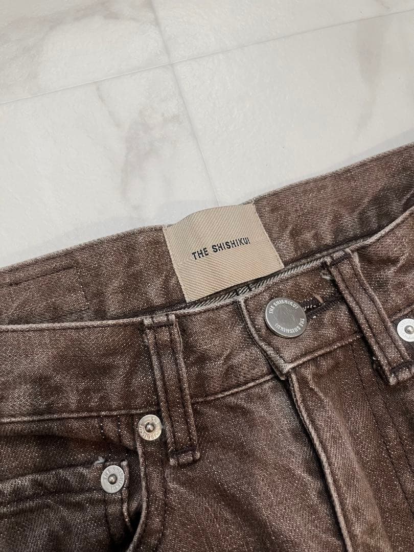 THE SHISHIKUI BASIC JEANS BROWN ブラウン 23