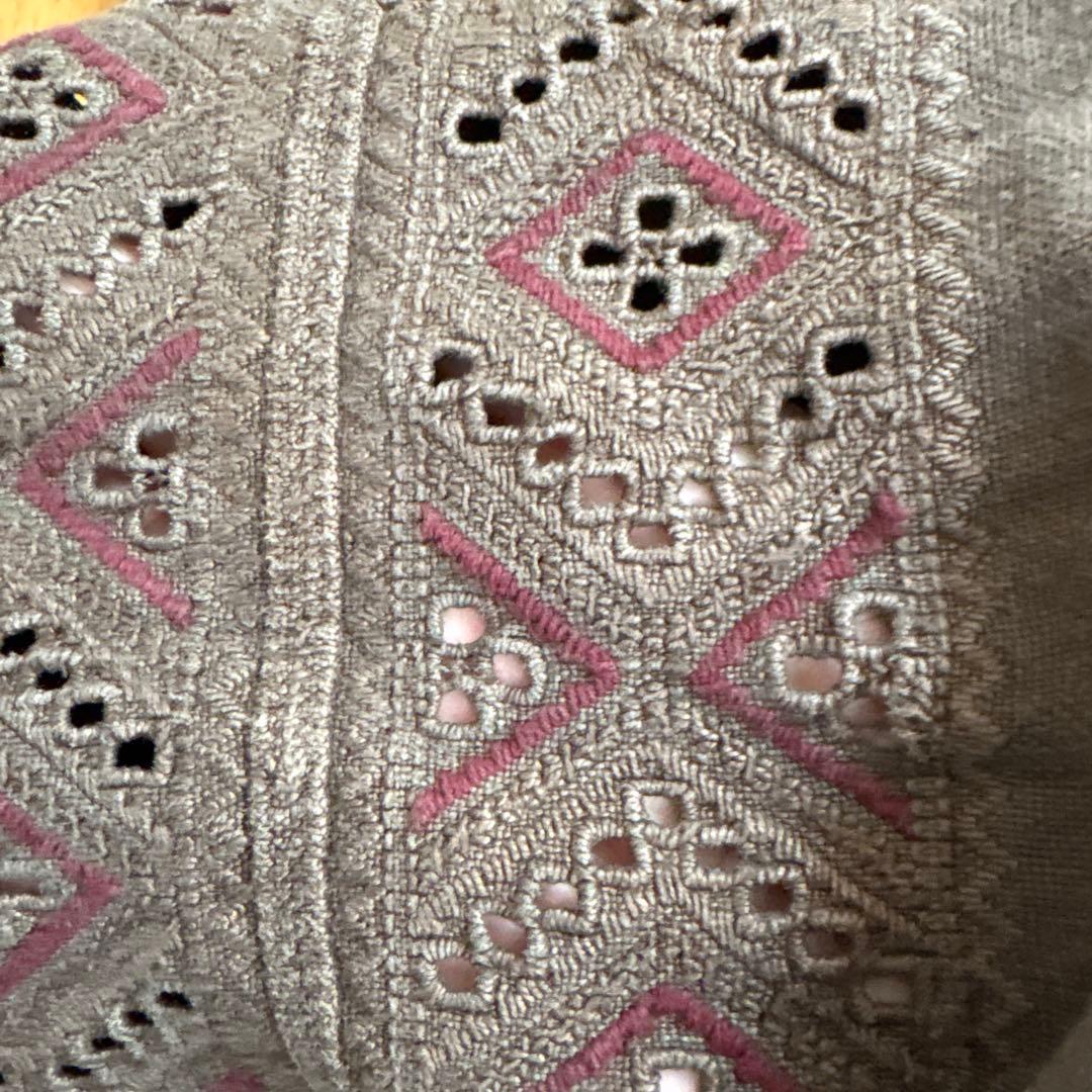 週末限定お値下げ！刺繍　アンティーク　ワンピース
