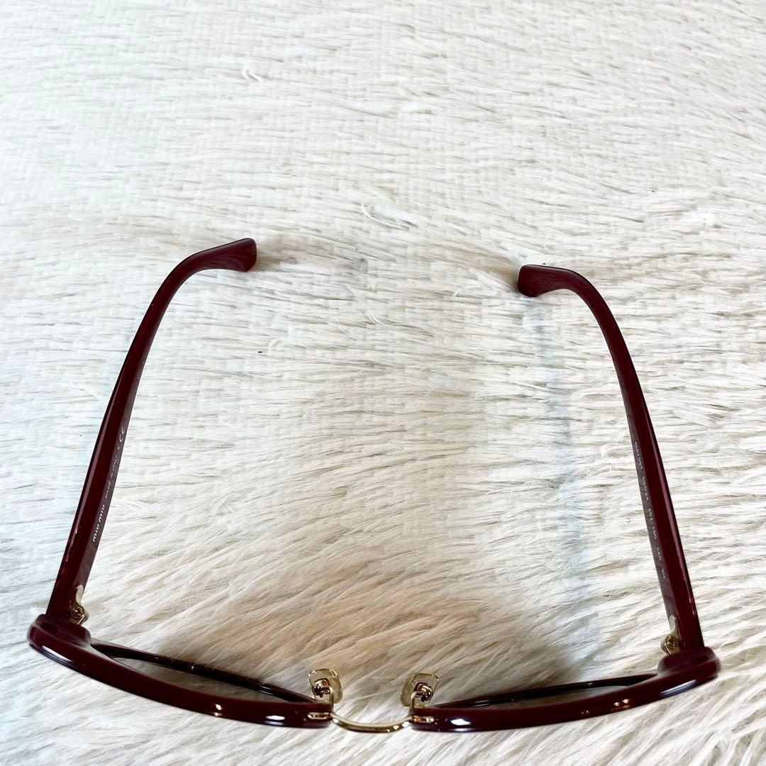 極美品　miu miu　SMU06T　キャッツアイ　レッドレンズ・フレーム