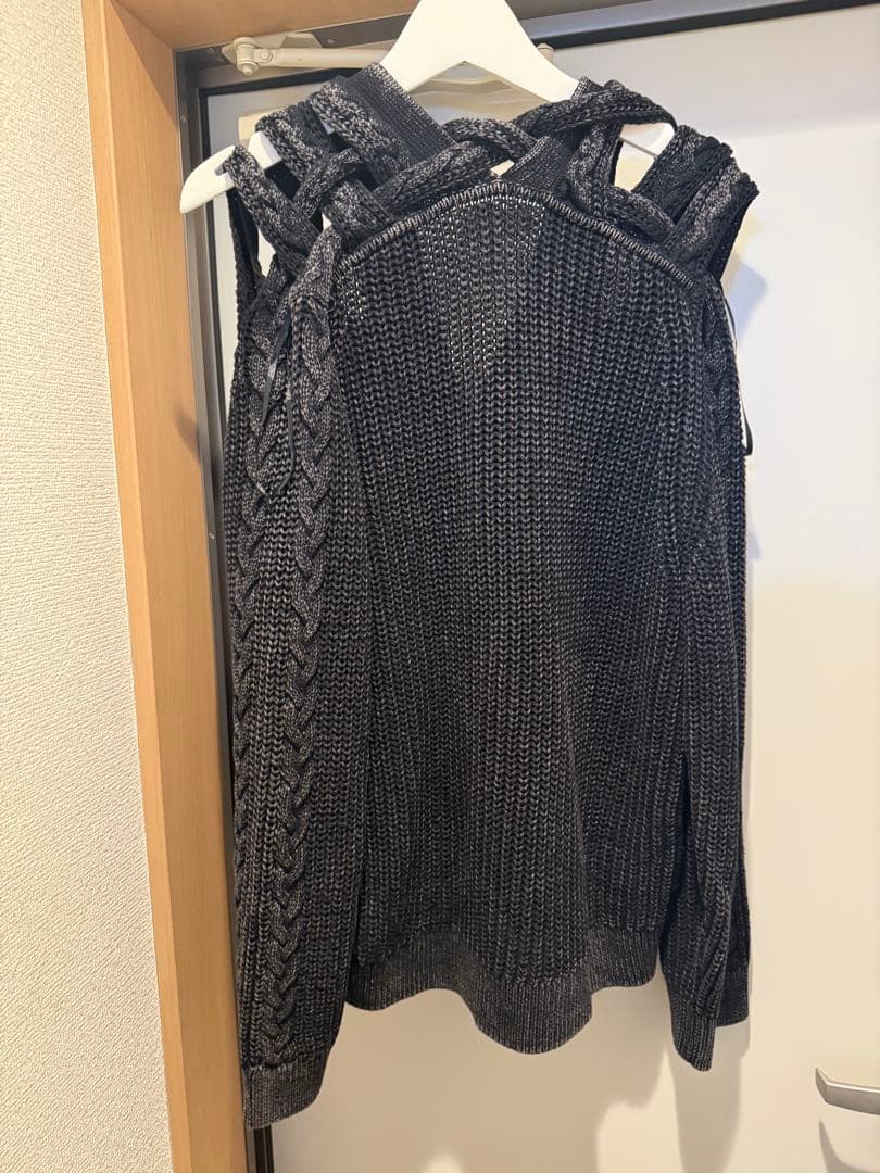  グレンマーティンス ケーブルニットカーディガン