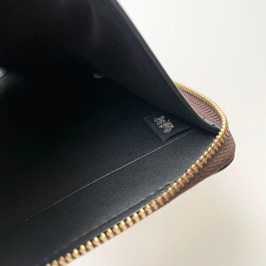 コーチ COACH 折り財布 シグネチャー ミディアム ジップウォレット 茶