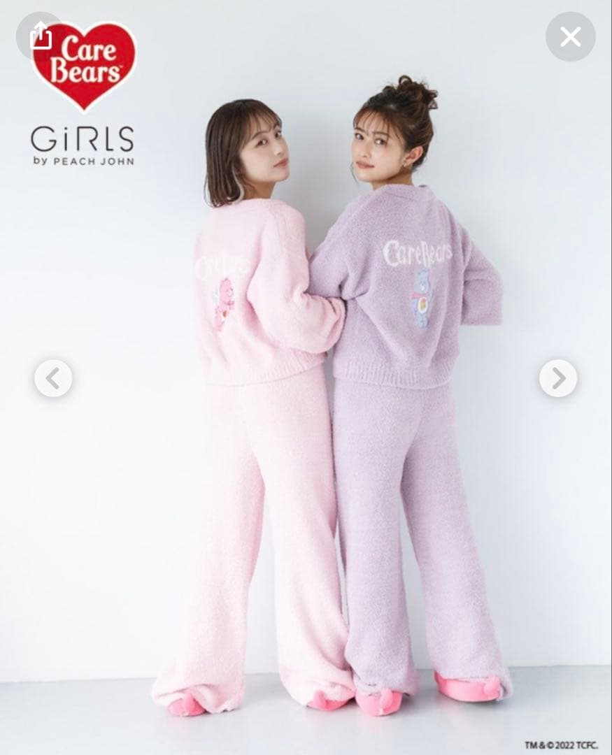 ピーチジョンCare Bears コラボ ケアベア ルームウェア