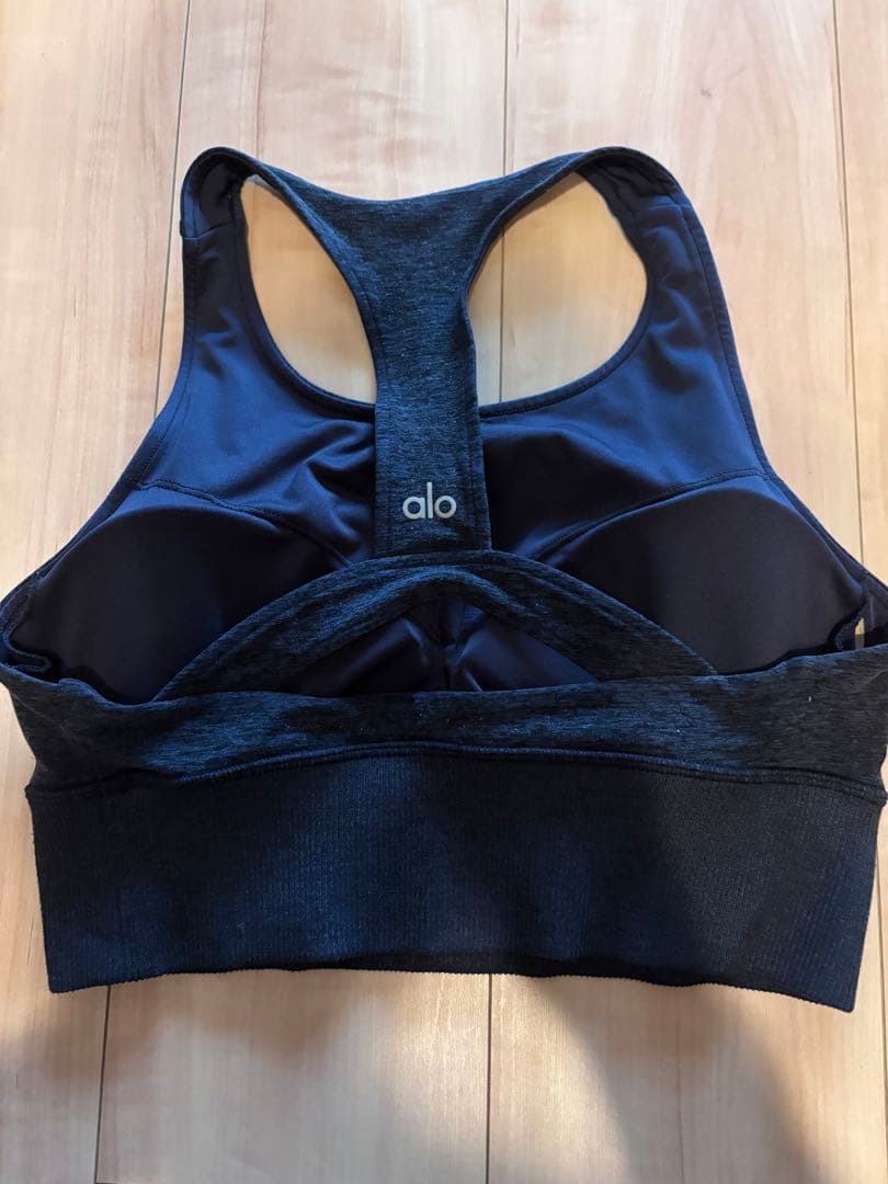 【良品】alo yoga 上下セットアップ タンクトップ　Sサイズ ネイビー