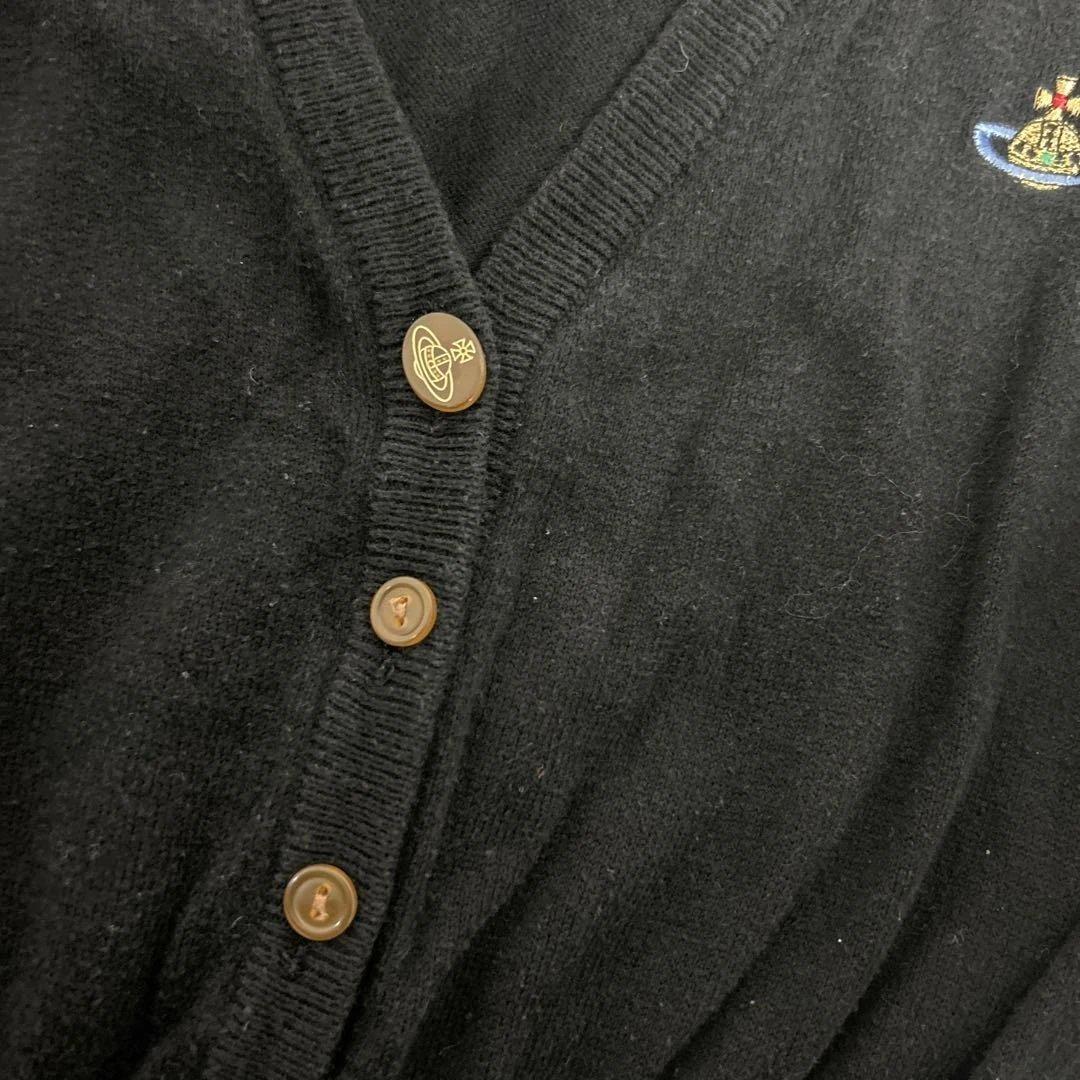 【美品】Vivienne Westwood カーディガン ブラック　オーブ　綿