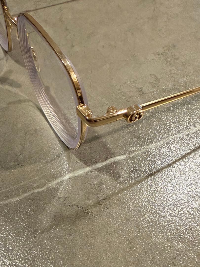 GUCCI ゴールドフレーム メガネ グッチ