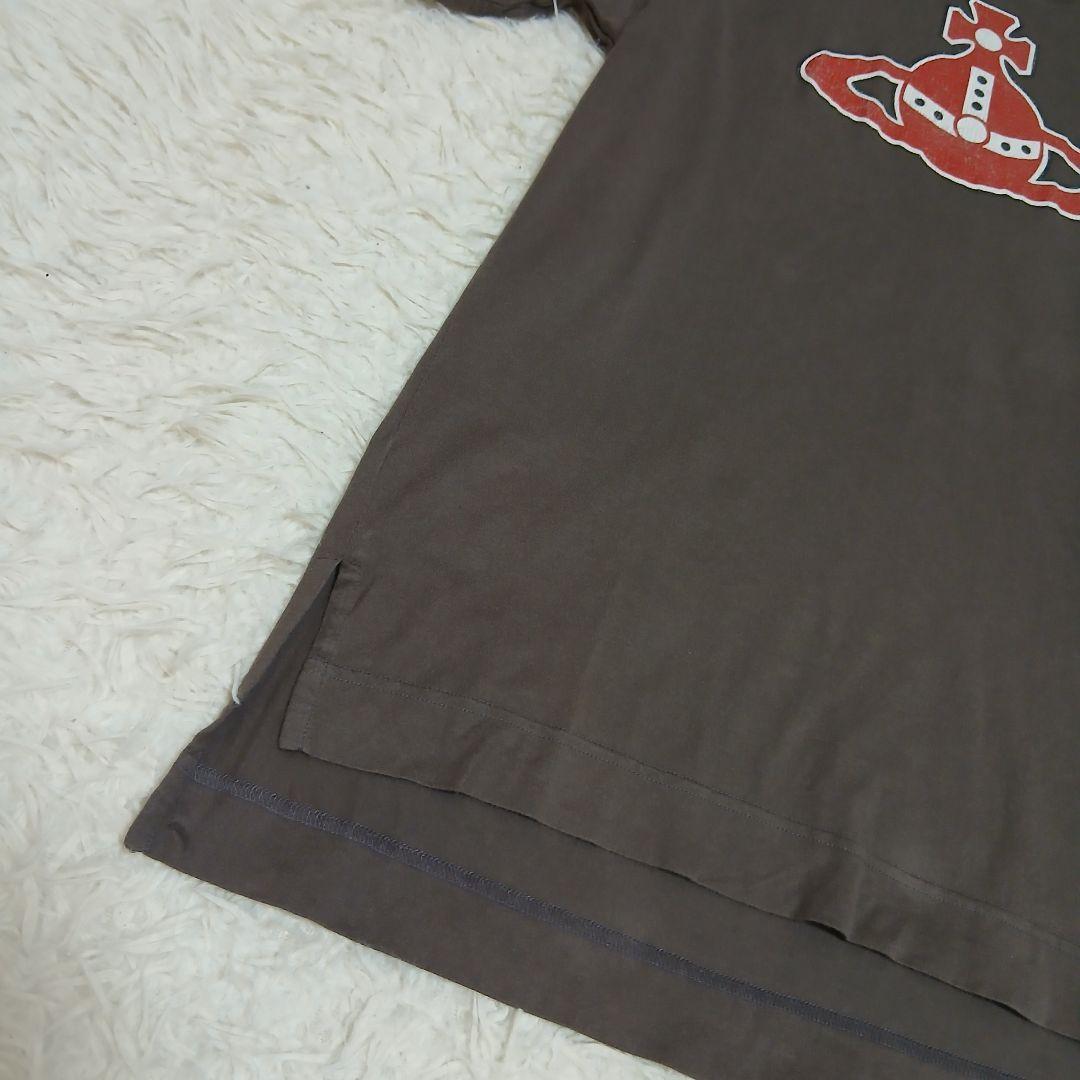 【Vivienne Westwood】オーブロゴプリントTシャツチャコールグレー