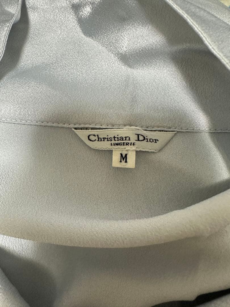 Christian Dior 水色 シルバー パジャマ M