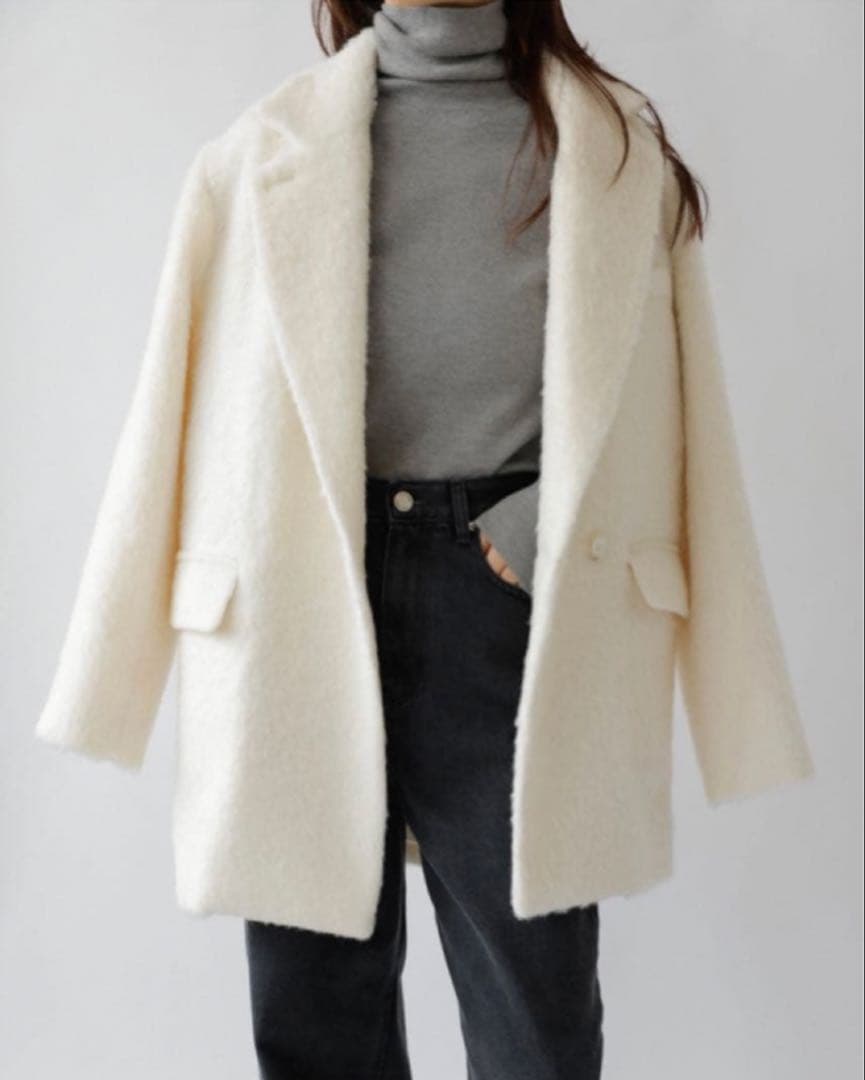 ナエ　na. e Basic Turtle Neck Knit Gray