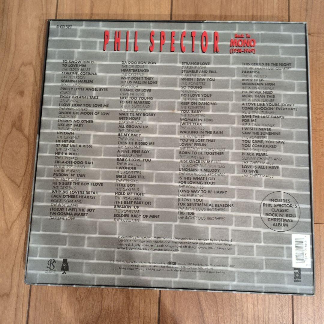 美品 PHIL SPECTOR Back To Mono 4CD