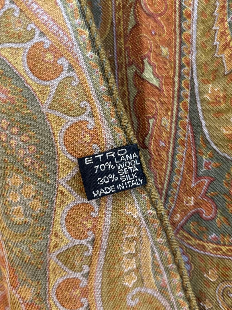 ひのき　ETRO ペイズリー柄 ストール