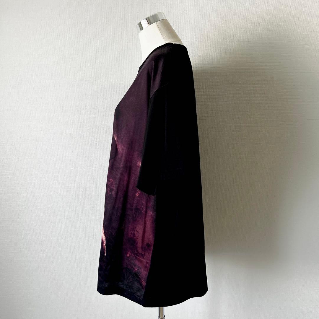 YohjiYamamoto 22aw ベクシンスキー/傷だらけの女性Tシャツ