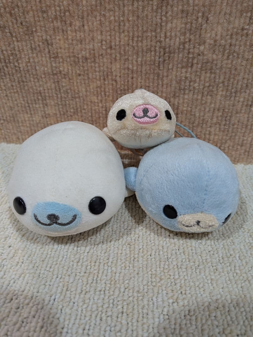 サンエックス まめゴマ コレクションぬいぐるみ　マスコット2匹音なります。当時物