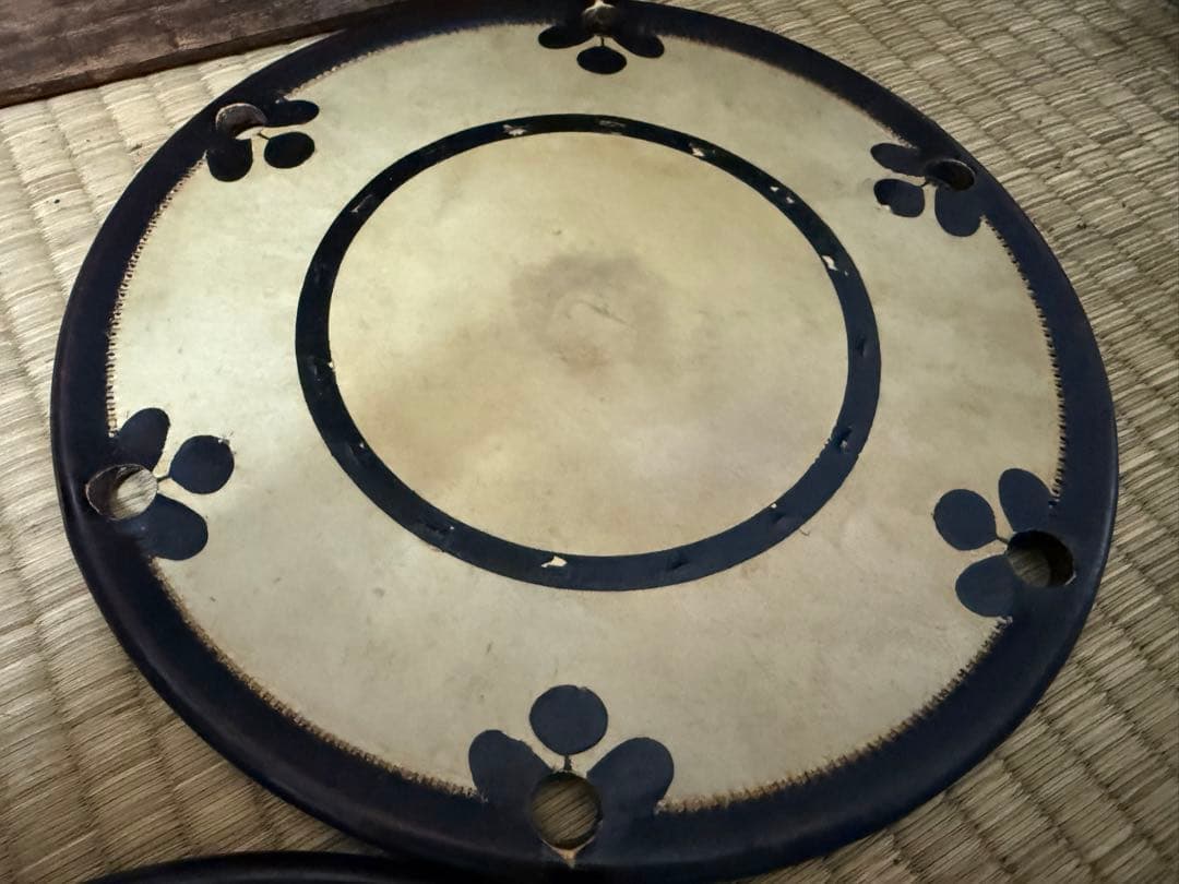 雀*羽様 ジャンク　和楽器　小鼓　革　紐