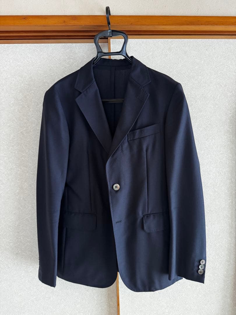 【美品】タケオキクチ 夏用サマージャケット 2点セット 紺・グレー Mサイズ相当